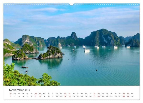 Produktbild: Vietnam - Das Land der Morgenr&ouml;te. (Wandkalender 2026 DIN A2 quer), CALVENDO Monatskalender