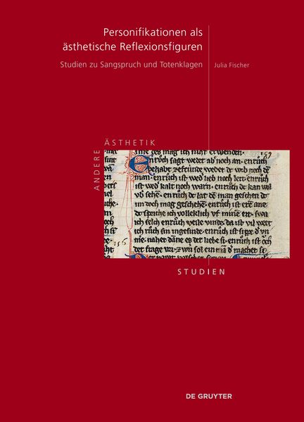 Produktbild: Personifikationen als &auml;sthetische Reflexionsfiguren