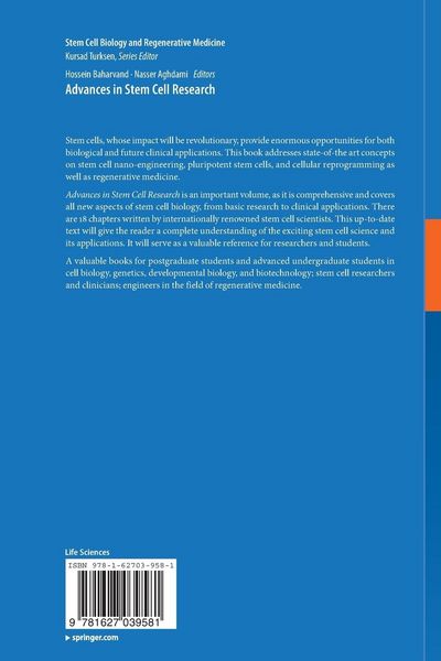 Produktbild: Advances in Stem Cell Research