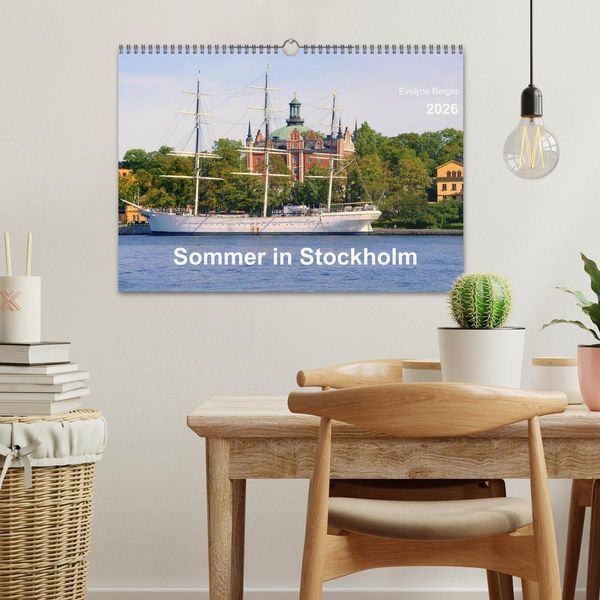 Produktbild: Sommer in Stockholm 2026 (Wandkalender 2026 DIN A3 quer), CALVENDO Monatskalender