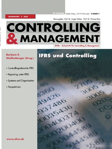 IFRS und Controlling, Taschenbuch von Barbara E. Weissenberger, Betriebswirtschaftlicher Verlag Gabler, 9783409127370