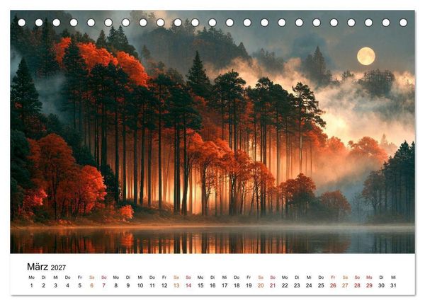 Produktbild: Zeitreise Natur (Tischkalender 2027 DIN A5 quer), CALVENDO Monatskalender