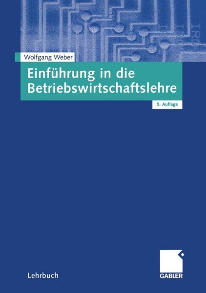 Produktbild: Einf&uuml;hrung in die Betriebswirtschaftslehre