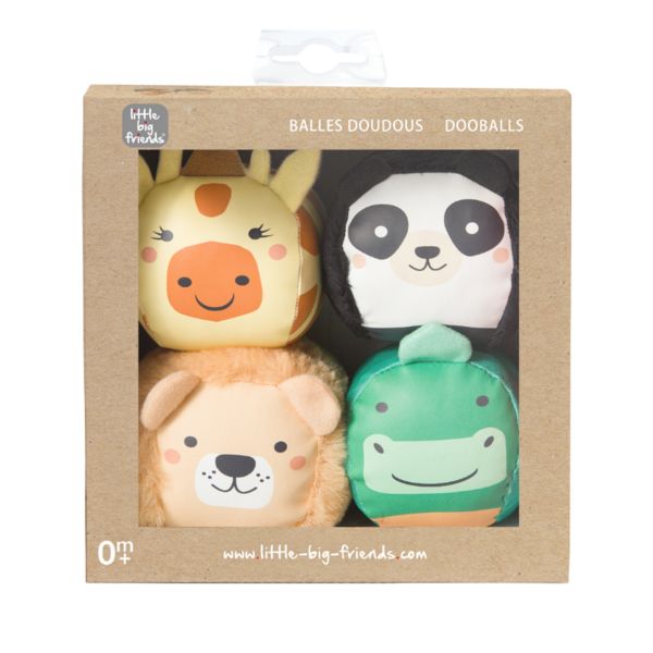 Produktbild: Dooballs - Set of 4 plush balls - Dschungel