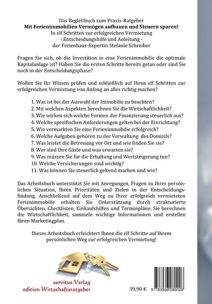 Produktbild: Das Arbeitsbuch! Mit Ferienimmobilien Verm&ouml;gen aufbauen und Steuern sparen