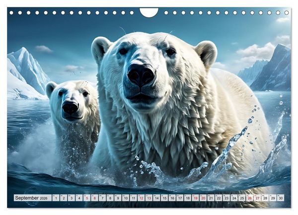 Produktbild: Im magischen Land der Eisb&auml;ren (Wandkalender 2026 DIN A4 quer), CALVENDO Monatskalender