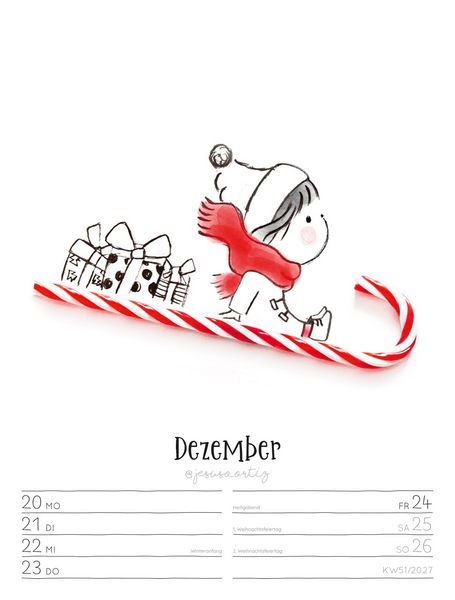 Produktbild: Little Dreams Wochenplaner Kalender 2027