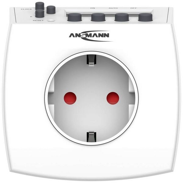 Produktbild: Ansmann 1260-0011 Zeitschaltuhr digital Tagesprogramm, Wochenprogramm 3680 W Zufallsfunktion, Sommer-/Winterzeitumstellung