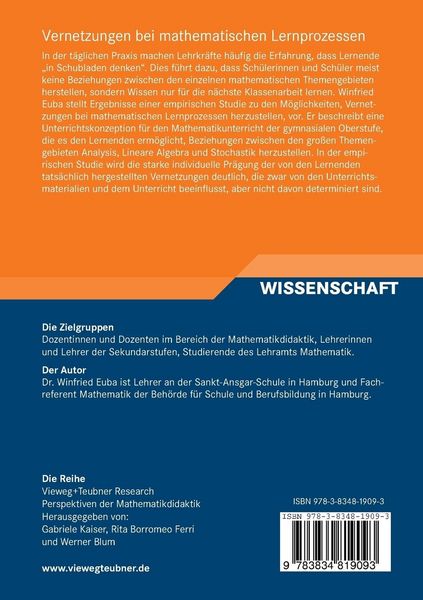 Produktbild: Vernetzungen bei mathematischen Lernprozessen