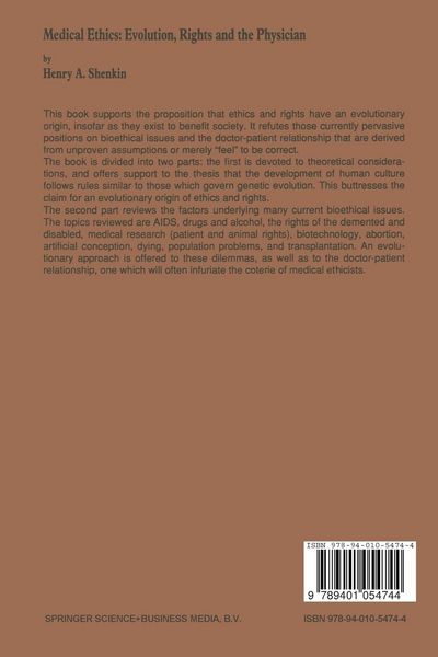 Produktbild: Medical Ethics: Evolution, Rights and the Physician