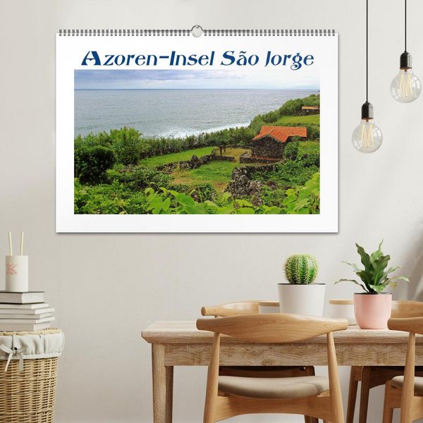 Produktbild: Azoren-Insel Sao Jorge &ndash; traumhafte Fajas auf dem gr&uuml;nsten Eiland Portugals (Wandkalender 2026 DIN A2 quer), CALVENDO Monatskalender
