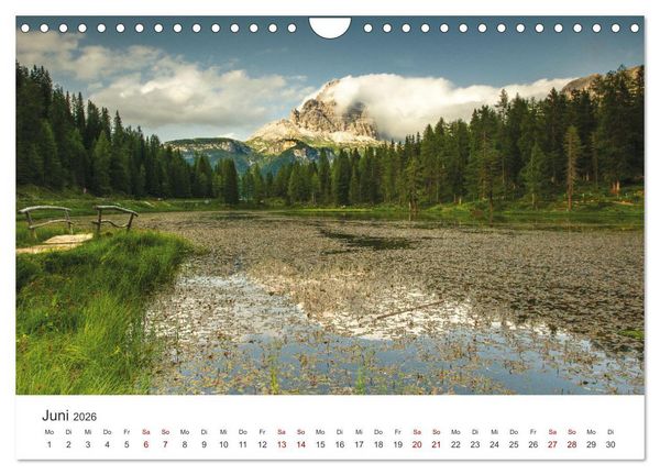Produktbild: Alpensee - Wunder der Natur (Wandkalender 2026 DIN A4 quer), CALVENDO Monatskalender