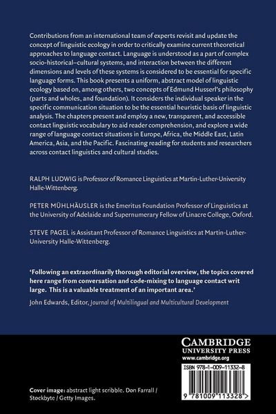 Produktbild: Linguistic Ecology and Language Contact