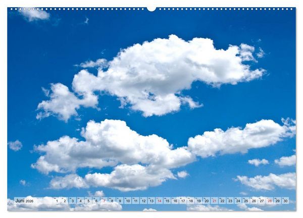 Produktbild: Wolken - Die Gesichter des Himmels (hochwertiger Premium Wandkalender 2026 DIN A2 quer), Kunstdruck in Hochglanz