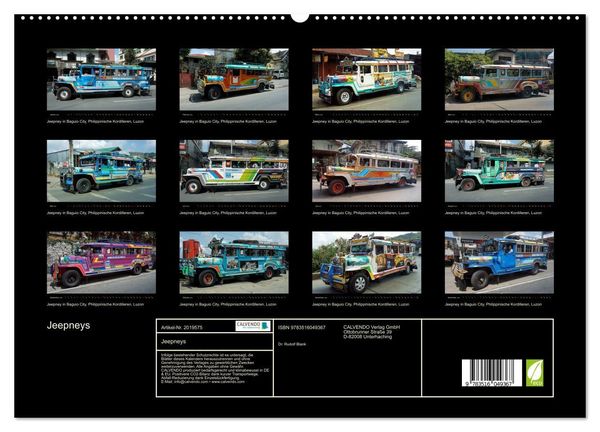 Produktbild: Jeepneys (hochwertiger Premium Wandkalender 2026 DIN A2 quer), Kunstdruck in Hochglanz
