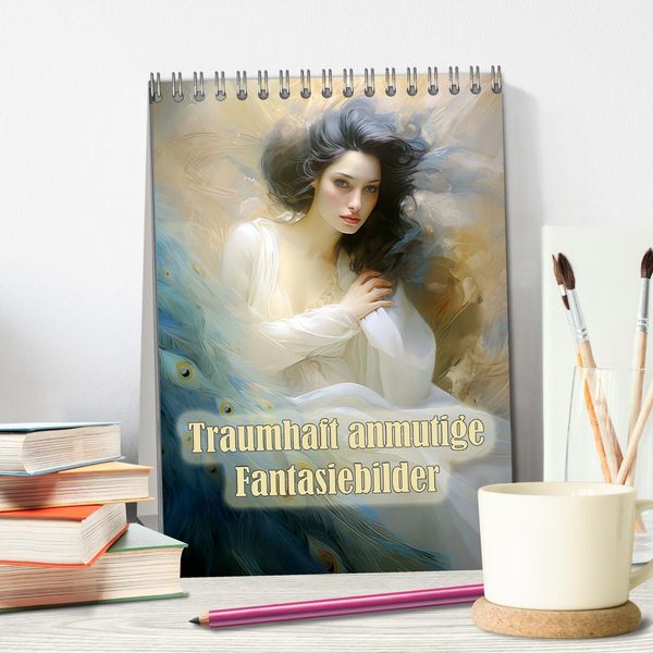 Produktbild: Traumhaft anmutige Fantasiebilder (Tischkalender 2026 DIN A5 hoch), CALVENDO Monatskalender