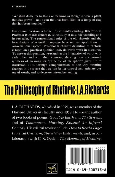 Produktbild: The Philosophy of Rhetoric