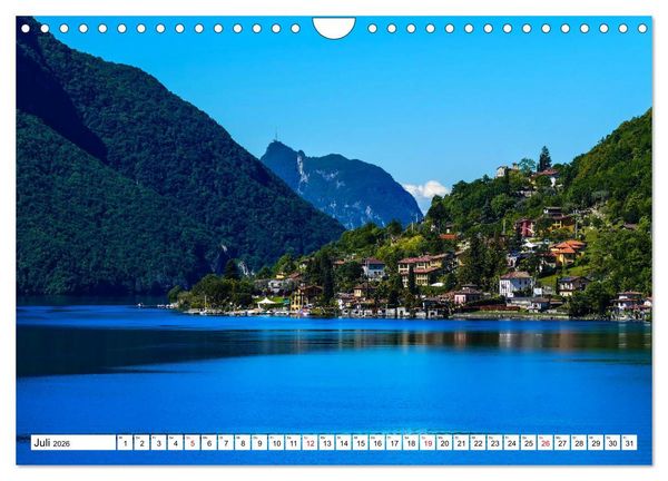 Produktbild: Impressionen vom Luganer See (Wandkalender 2026 DIN A4 quer), CALVENDO Monatskalender