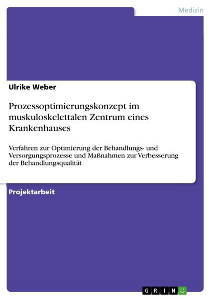 Produktbild: Prozessoptimierungskonzept im muskuloskelettalen Zentrum eines Krankenhauses