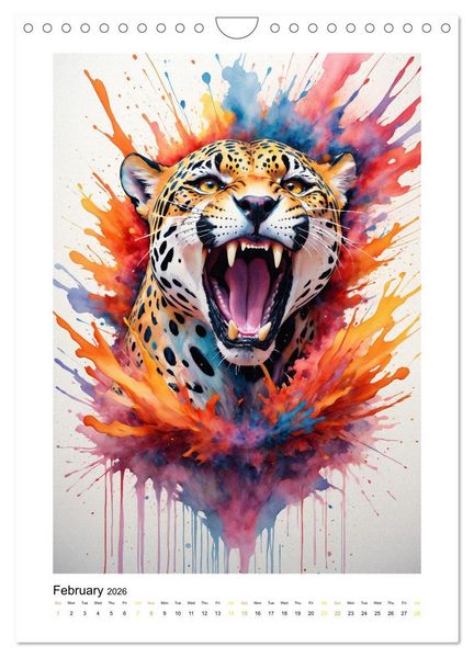 Produktbild: Fantastic Animal World: A Play of Colors and Elegance (Wall Calendar 2026 DIN A4 portrait), CALVENDO 12 Month Wall Calendar