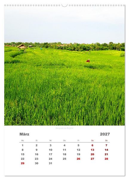 Produktbild: Reiseimpressionen durch Bali (hochwertiger Premium Wandkalender 2027 DIN A2 hoch), Kunstdruck in Hochglanz