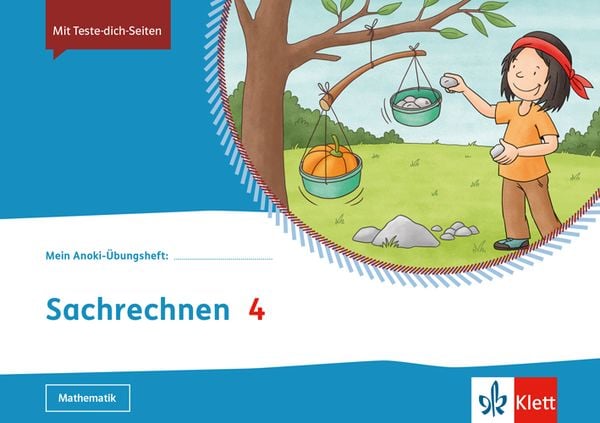 Produktbild: Mein Anoki-&Uuml;bungsheft. Sachrechnen 4. &Uuml;bungsheft Klasse 4