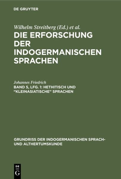Produktbild: Hethitisch und &ldquo;kleinasiatische&rdquo; Sprachen