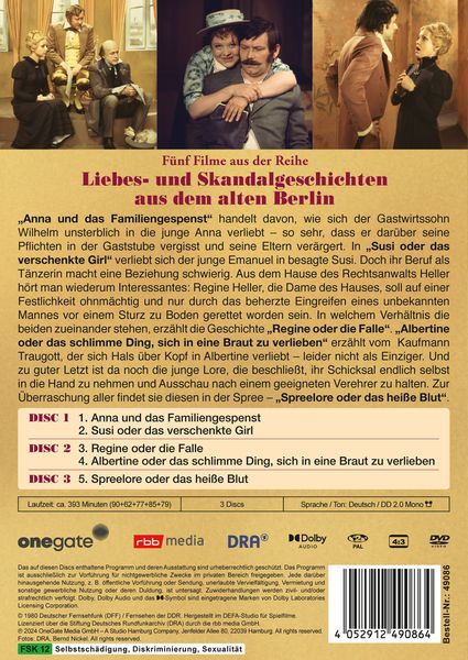 Produktbild: Liebes- und Skandalgeschichten aus dem alten Berlin (DDR TV-Archiv) [3 DVDs]