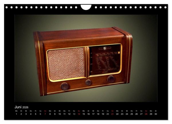 Produktbild: Dampfradios - Antike Radios mit Patina (Wandkalender 2026 DIN A4 quer), CALVENDO Monatskalender