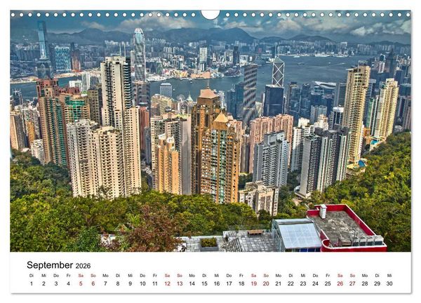 Produktbild: Megacity Hong Kong (Wandkalender 2026 DIN A3 quer), CALVENDO Monatskalender