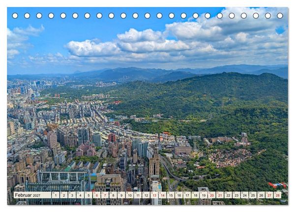 Produktbild: Taipeh &ndash; Tradition trifft Moderne (Tischkalender 2027 DIN A5 quer), CALVENDO Monatskalender
