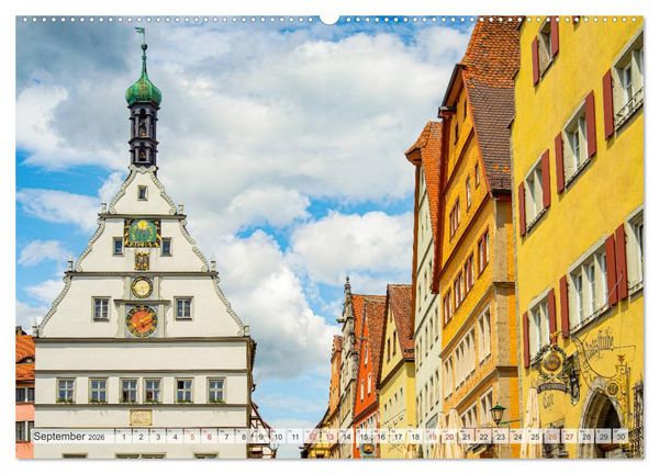 Produktbild: Rothenburg ob der Tauber Impressionen (hochwertiger Premium Wandkalender 2026 DIN A2 quer), Kunstdruck in Hochglanz