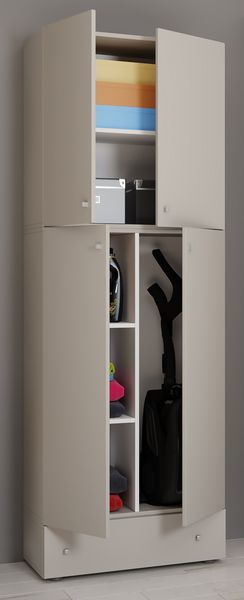 Produktbild: Holz Besenschrank Staubsauger Putzschrank Lona S