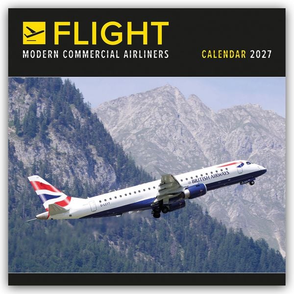 Produktbild: Flight &ndash; Modern Commercial Airliners &ndash; Passagierflugzeuge 2027 &ndash; Wand-Kalender