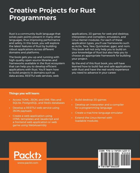 Produktbild: Creative Projects for Rust Programmers