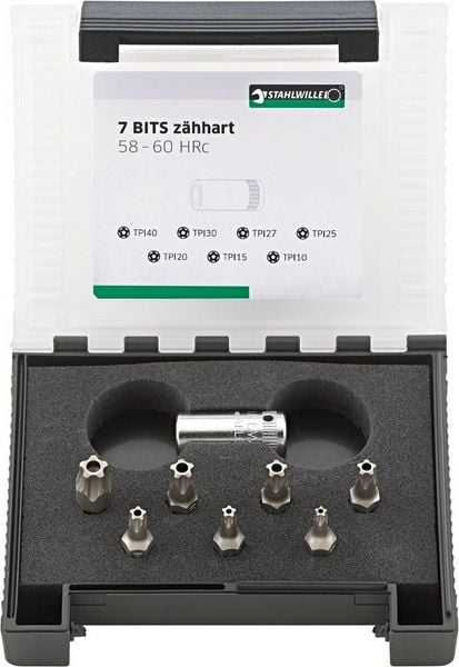 Produktbild: Stahlwille 1204/8N 5 STERN BITS-SET 96081113 Bit-Set