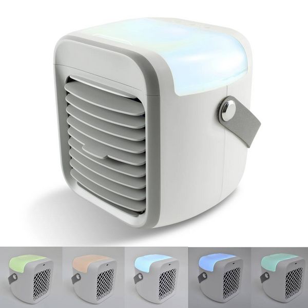 Produktbild: X4-LIFE Luftk&uuml;hler (L x B x H) 15.2 x 17.4 x 17.3 cm mit Akku, mit Beleuchtung, mit w&auml;hlbaren Stimmungslichtern