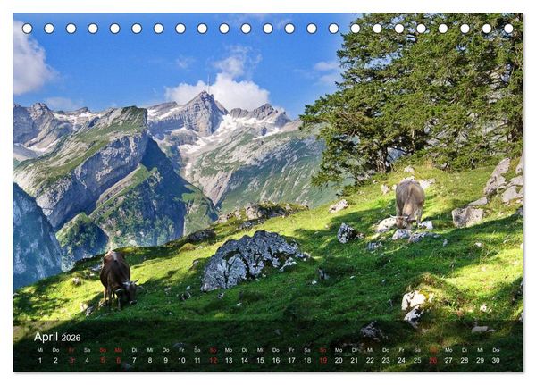 Produktbild: Traumhafte Bergwelten (Tischkalender 2026 DIN A5 quer), CALVENDO Monatskalender