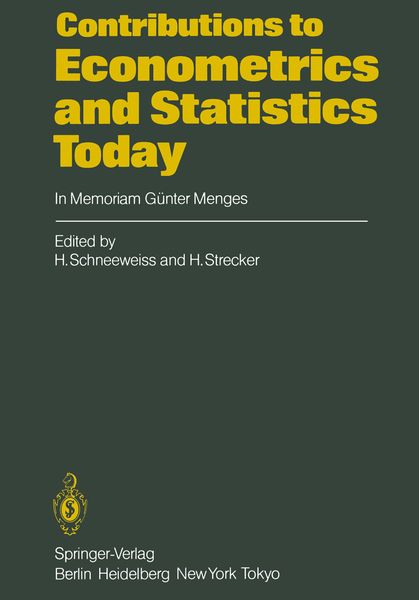 Produktbild: Contributions to Econometrics and Statistics Today