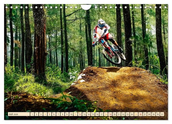 Produktbild: Mountainbike extrem (Wandkalender 2026 DIN A4 quer), CALVENDO Monatskalender