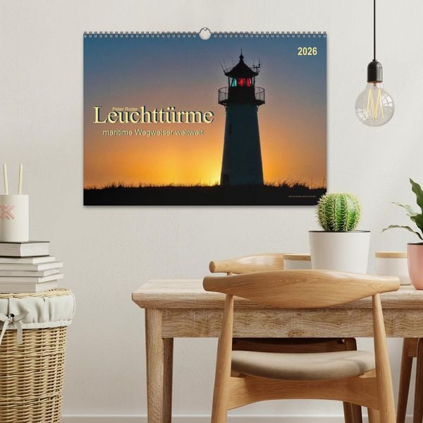 Produktbild: Leuchtt&uuml;rme - maritime Wegweiser weltweit (Wandkalender 2026 DIN A3 quer), CALVENDO Monatskalender