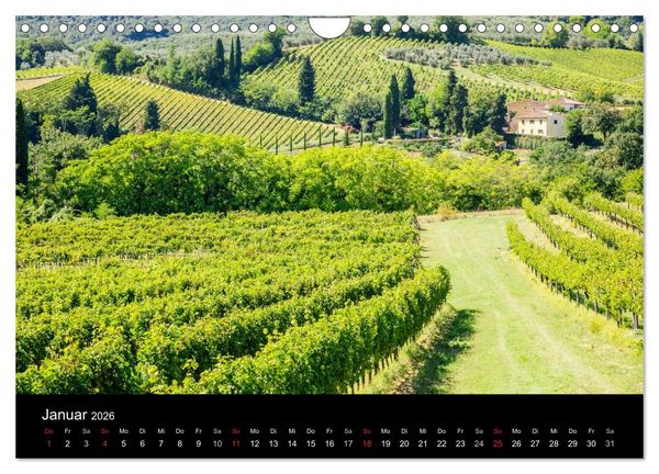 Produktbild: Toskana Landschaften (Wandkalender 2026 DIN A4 quer), CALVENDO Monatskalender