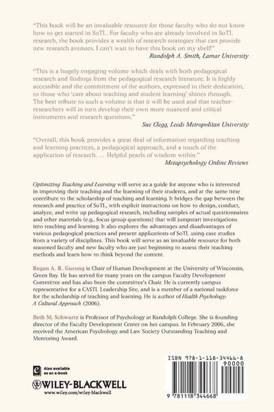 Produktbild: Optimizing Teaching and Learning