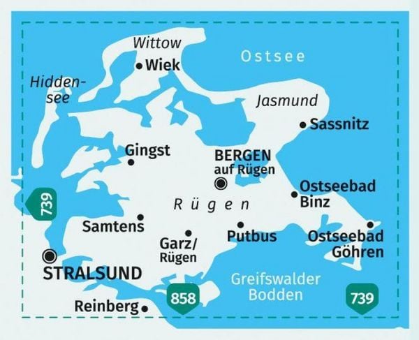 Produktbild: KOMPASS Wanderkarte 737 R&uuml;gen 1:50.000