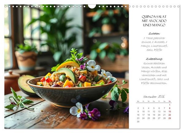 Produktbild: Superfood Power - Gesunde und leckere Superfood-Snacks (Wandkalender 2026 DIN A3 quer), CALVENDO Monatskalender