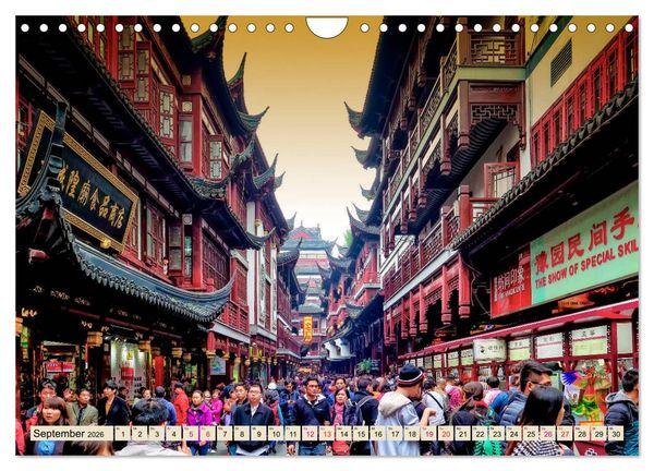 Produktbild: St&auml;dte der Welt - Shanghai (Wandkalender 2026 DIN A4 quer), CALVENDO Monatskalender
