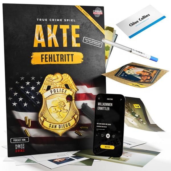Produktbild: True Crime Spiel: Akte Fehltritt