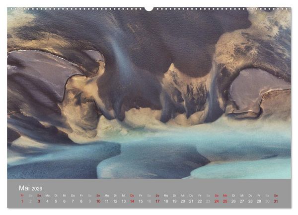 Produktbild: Naturkunst - Luftbilder (Wandkalender 2026 DIN A2 quer), CALVENDO Monatskalender