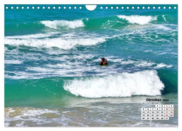 Produktbild: Tr&auml;ume in T&uuml;rkis - Bilder aus Kuba (Wandkalender 2026 DIN A4 quer), CALVENDO Monatskalender