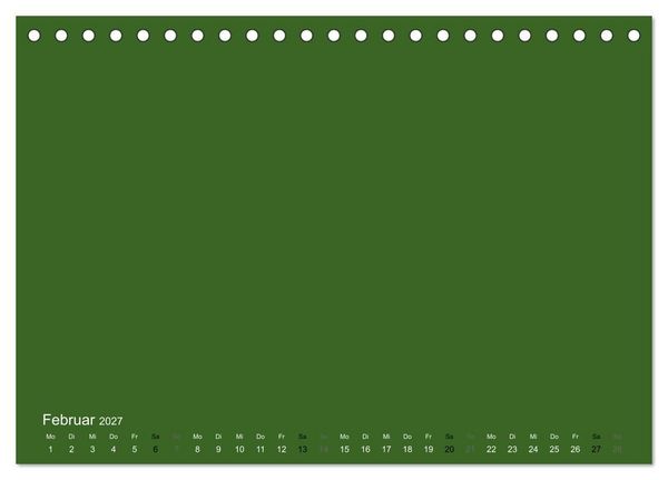 Produktbild: Bastelkalender - dunkel Gr&uuml;n (Tischkalender 2027 DIN A5 quer), CALVENDO Monatskalender